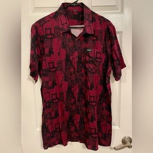Maroon Slunks Button Down Shirt